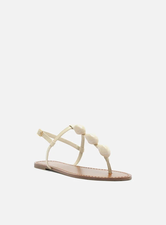 Rasteira Off White Slim Pedras Quartzo